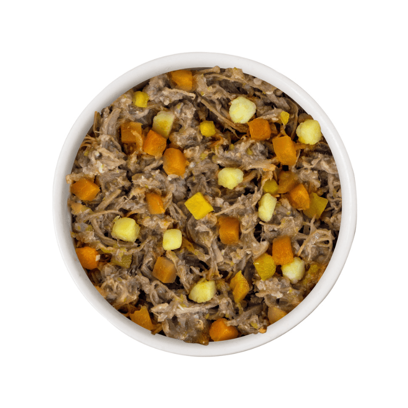 Canned Dog Food - CLASSIC - Steak Frites - with Beef, Pumpkin & Sweet Potato in Gravy - J & J Pet Club - Weruva