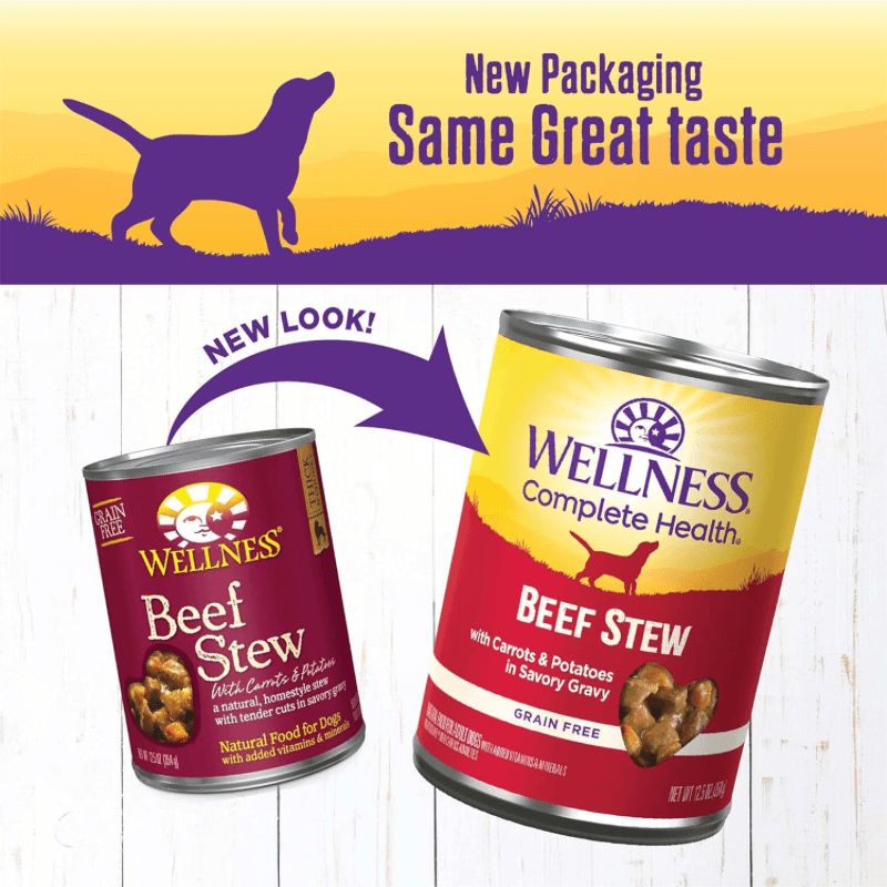 Canned Dog Food - COMPLETE HEALTH - Grain Free Beef Stew with Carrots & Potatoes - 12.5 oz - J & J Pet Club - Wellness