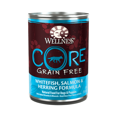 Canned Dog Food - CORE Pâté - Grain Free White Fish, Salmon & Herring - 12.5 oz - J & J Pet Club - Wellness