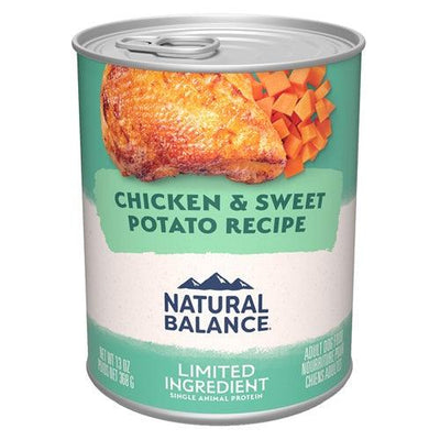 Canned Dog Food - L.I.D. - Grain Free Chicken and Sweet Potato - 13 oz - J & J Pet Club - Natural Balance