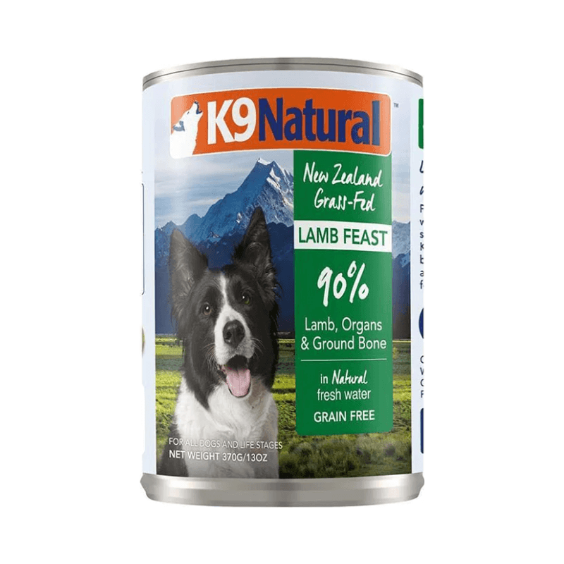 Canned Dog Food - Lamb Feast - J & J Pet Club - K9 Natural