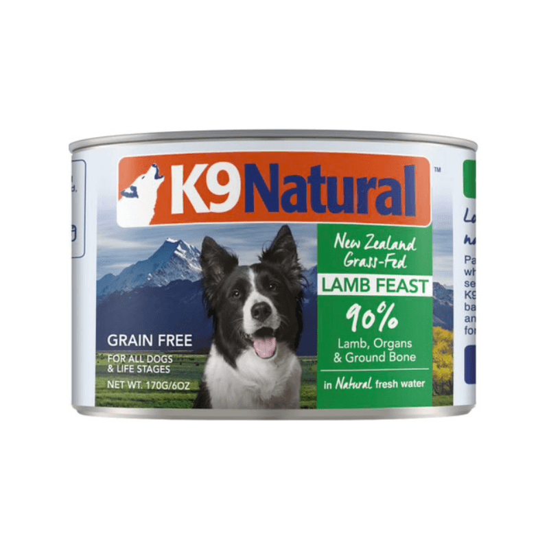 Canned Dog Food - Lamb Feast - J & J Pet Club - K9 Natural