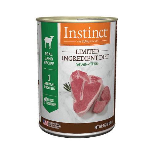 Canned Dog Food - LID - Real Lamb Recipe - 13.2 oz - J & J Pet Club - Instinct