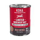 Canned Dog Food - Limited Ingredient Diet - 90% Beef Entrée with Pumpkin - 13 oz - J & J Pet Club - KOHA