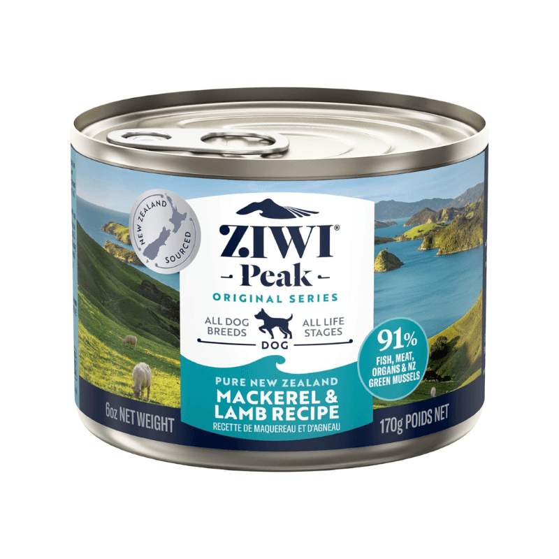 Canned Dog Food - Mackerel & Lamb Recipe - J & J Pet Club - Ziwi Peak