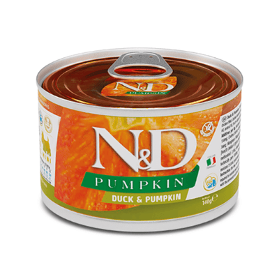 Canned Dog Food - N & D - PUMPKIN - Duck & Pumpkin - Adult Mini - 4.9 oz - J & J Pet Club - Farmina