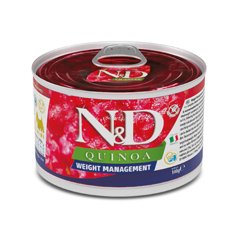 Canned Dog Food - N & D - QUINOA - Weight Management - Lamb - Mini - 4.9 oz - J & J Pet Club - Farmina