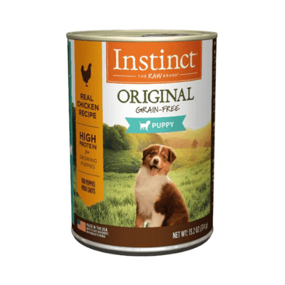 Canned Dog Food - ORIGINAL - Real Chicken Recipe For Puppies - 13.2 oz - J & J Pet Club - Instinct