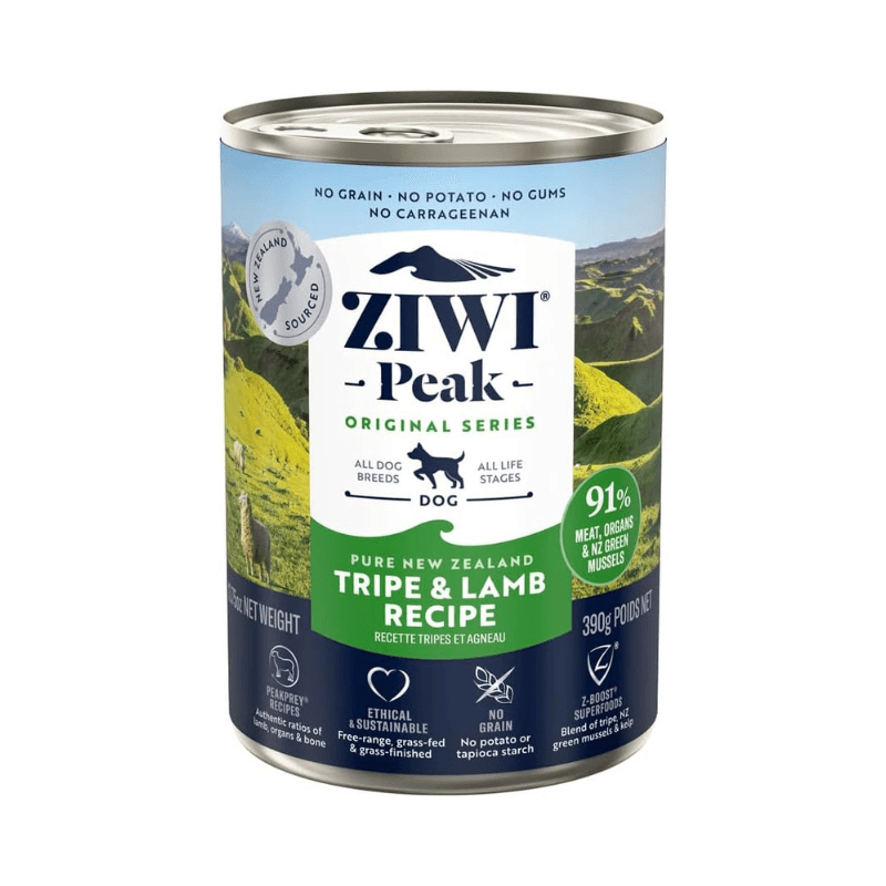 Canned Dog Food - Tripe & Lamb Recipe - J & J Pet Club - Ziwi Peak