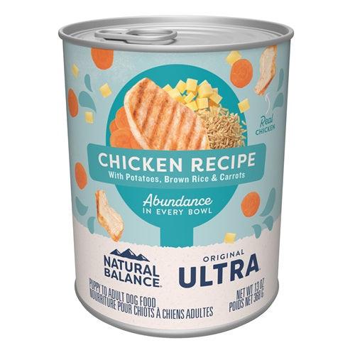 Canned Dog Food - Ultra - Chicken Pate - 13 oz - J & J Pet Club - Natural Balance