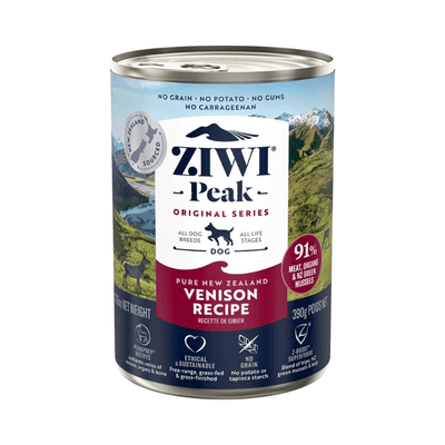 Canned Dog Food - Venison Recipe - J & J Pet Club - Ziwi Peak