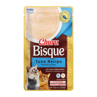 Cat Food Complement - CHURU BISQUE - Tuna Recipe - 1.4 oz pouch - J & J Pet Club - Inaba
