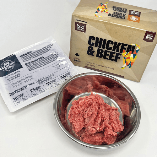 Cat Frozen Raw - FARE GAME - Chicken & Beef - 2 lb - J & J Pet Club - Big Country Raw