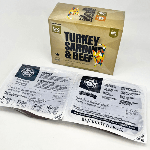 Cat Frozen Raw - FARE GAME - Turkey & Sardines with Beef - 2 lb - J & J Pet Club