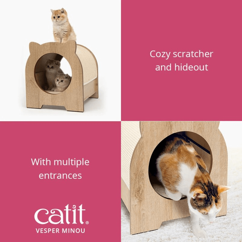 Cat Scratcher - Vesper Minou - 36 x 36.5 x 40.5 cm - J & J Pet Club - Catit