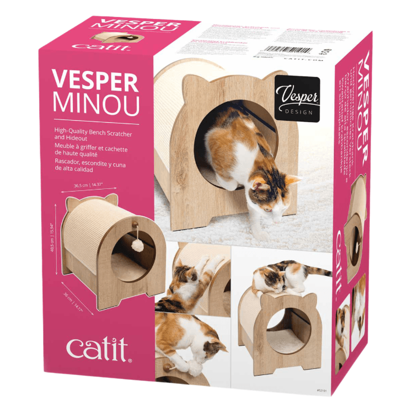 Cat Scratcher - Vesper Minou - 36 x 36.5 x 40.5 cm - J & J Pet Club - Catit