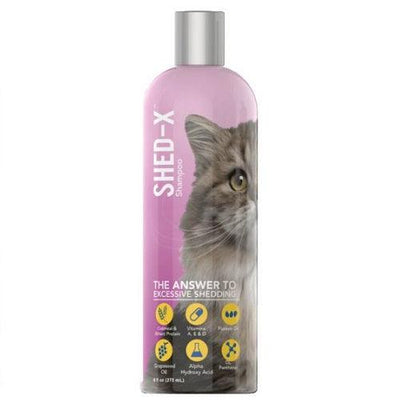 Cat Shampoo - Shedding Prevention - 8 oz - J & J Pet Club - SHED-X