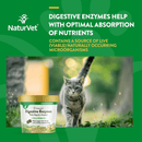 Cat Supplement - DAILY DIGESTIVE SUPPORT - Digestive Enzymes + Pre & Probiotic - 60 soft chews - J & J Pet Club - Naturvet