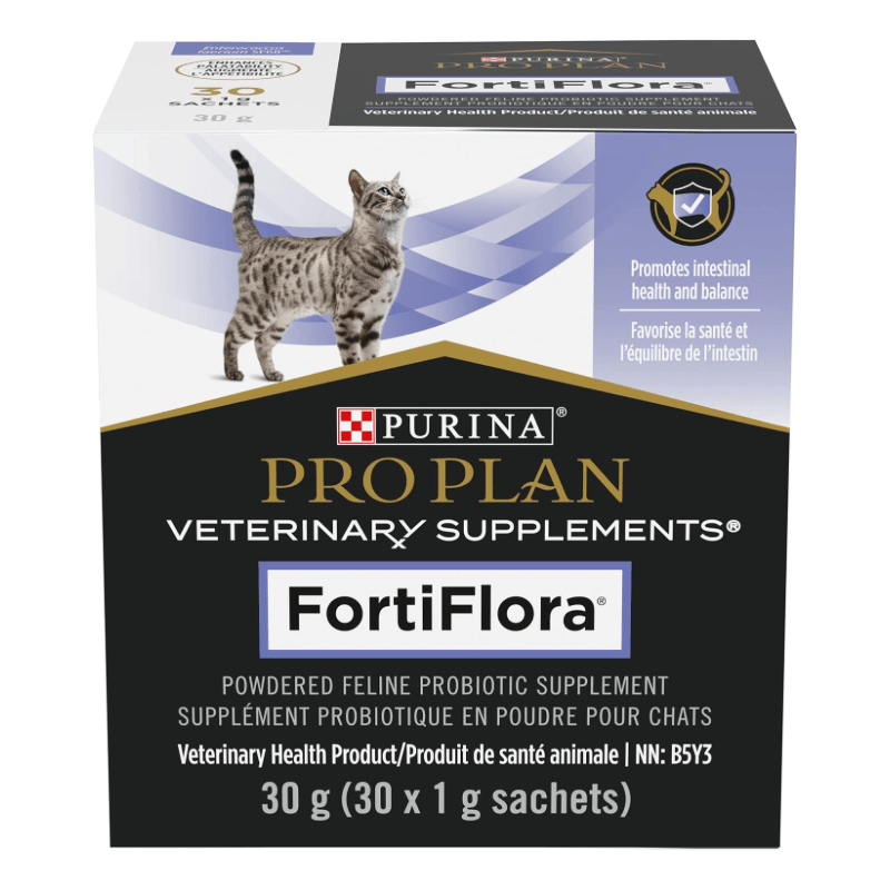 Cat Supplement - PROPLAN - FortiFlora - 1 g sachets, box of 30 - J & J Pet Club - Purina