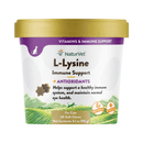 Cat Supplement - VITAMIN & IMMUNE SUPPORT, L-Lysine, Immune Support + Antioxidants - 60 soft chews - J & J Pet Club - Naturvet