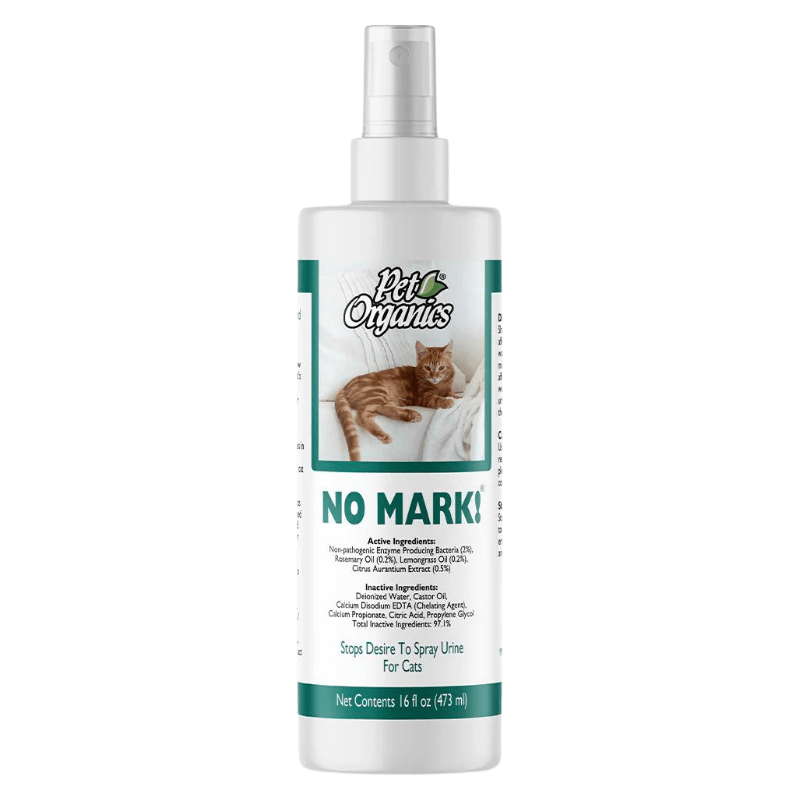 Cat Training Aids - PET ORGANICS - No Mark! (Stops Desire To Spray Urine) - 16 oz spray - J & J Pet Club - Naturvet