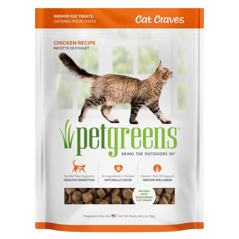 Cat Treat - Cat Craves - Chicken Recipe - 3 oz - J & J Pet Club - Pet Greens
