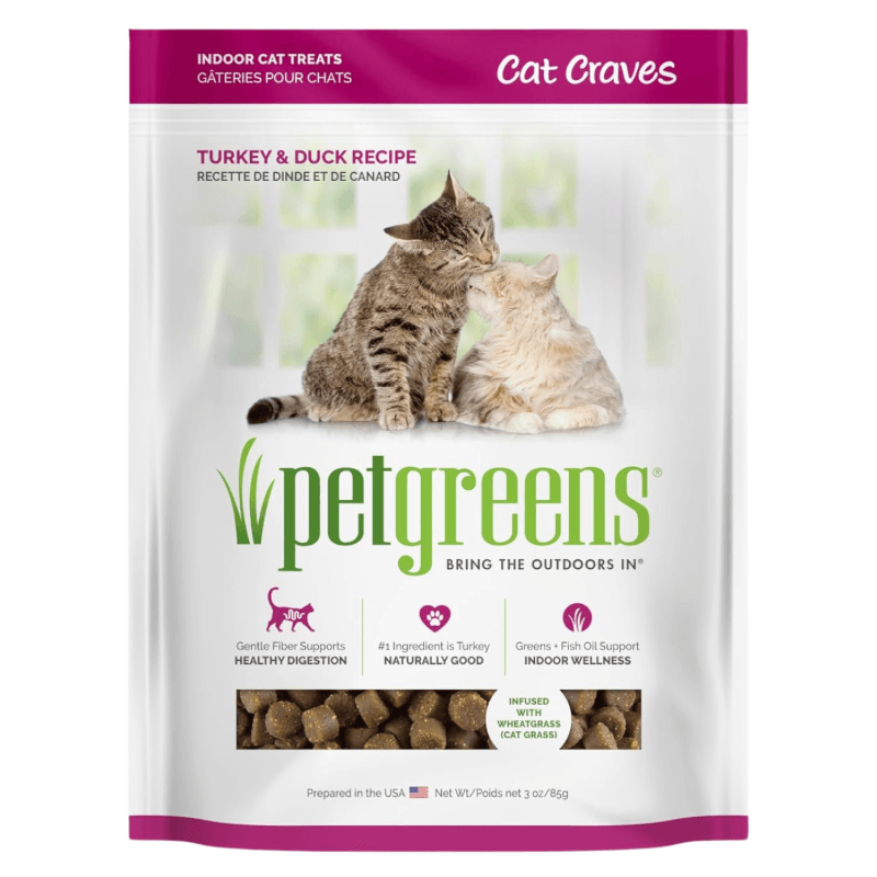 Cat Treat - Cat Craves - Turkey & Duck Recipe - 3 oz - J & J Pet Club - Pet Greens
