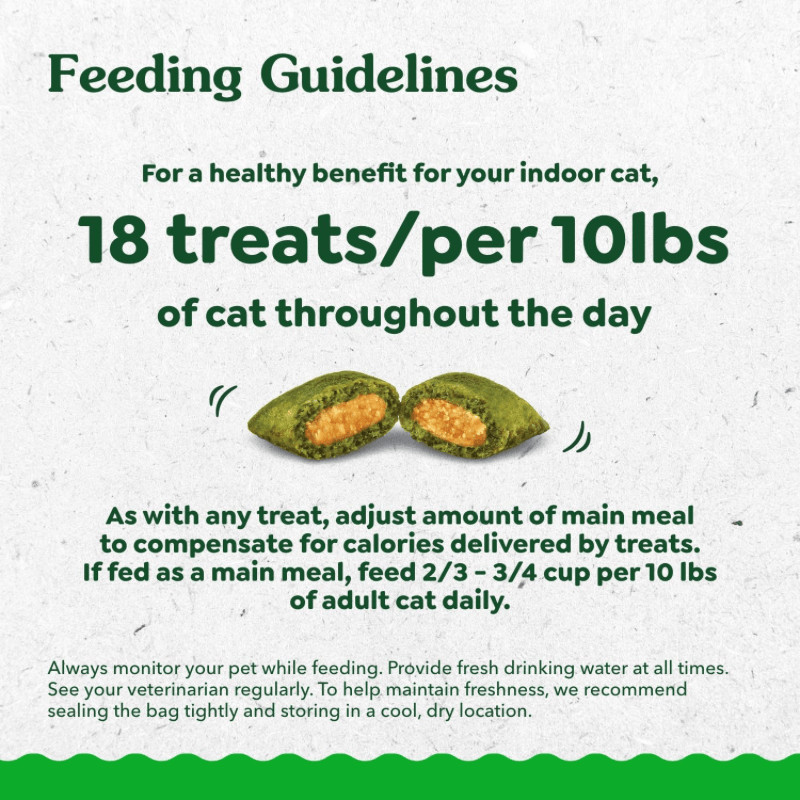 Cat Treat - FELINE GREENIES - SMARTBITES HEALTHY INDOOR - Chicken Flavor - 2.1 oz - J & J Pet Club - Greenies