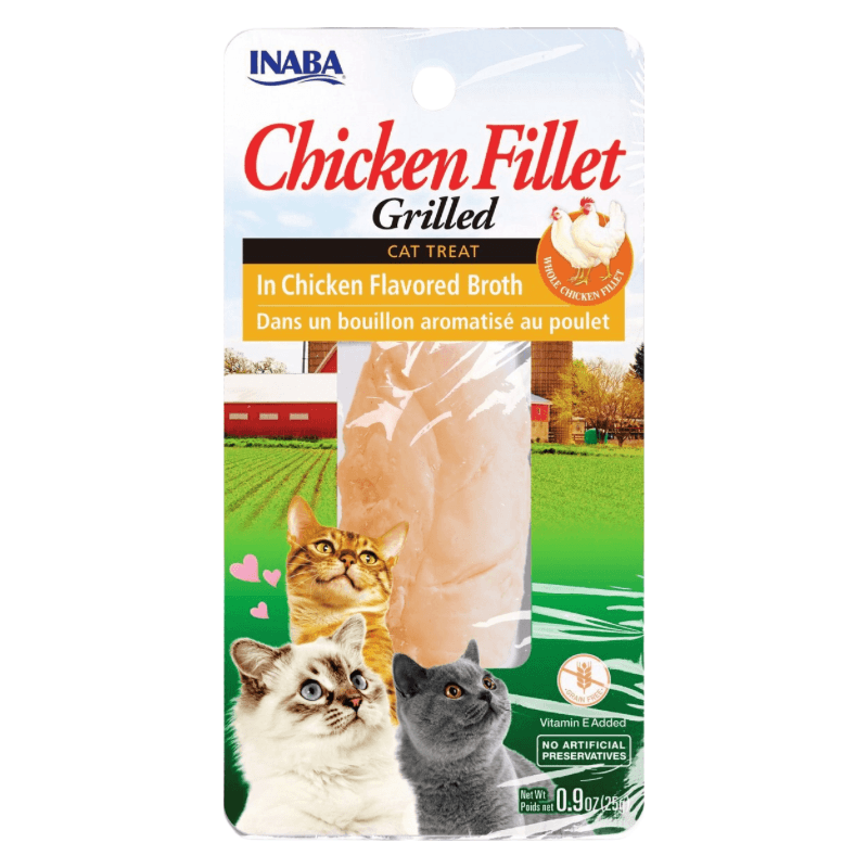 Cat Treat - GRILLED CHICKEN - Chicken Flavored Broth - 0.9 oz - J & J Pet Club - Inaba