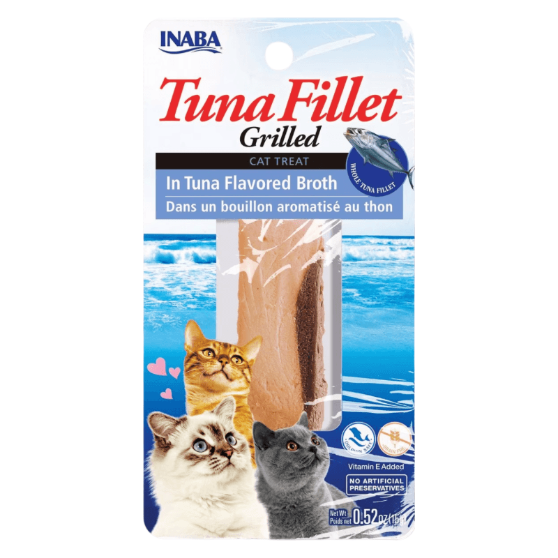 Cat Treat - GRILLED TUNA - Tuna Flavored Broth - 0.52 oz - J & J Pet Club - Inaba