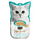 Cat Treat - Purr Purée - Tuna & Fiber (Hairball) - 15 g sachet, pack of 4 - J & J Pet Club - Kit Cat