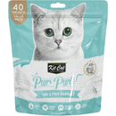 Cat Treat - Purr Purée - Value Pack - Tuna & Fiber (Hairball) - 15 g sachet, pack of 40 - J & J Pet Club - Kit Cat