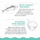 Cat Treat - Soft Chew Nibblets - Mackerel & Skyr Yogurt Recipe - 2.25 oz - J & J Pet Club - Icelandic+