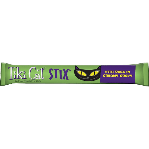 Cat Treat - STIX - Silky Smooth Meaty Treat - Duck Mousse - 0.5 oz tube, pack of 6 - J & J Pet Club - Tiki Cat