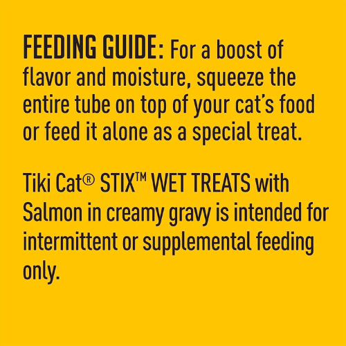 Cat Treat - STIX - Silky Smooth Meaty Treat - Salmon Mousse - 0.5 oz tube, pack of 6 - J & J Pet Club - Tiki Cat