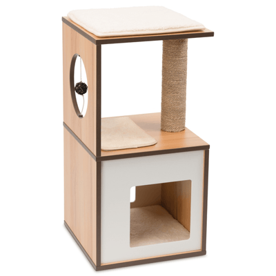 Cat Tree - Vesper Box Small - Walnut - 72.5 cm - J & J Pet Club - Catit