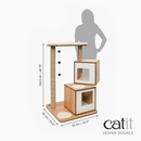 Cat Tree - Vesper Double - Walnut - 103.5 cm - J & J Pet Club - Catit