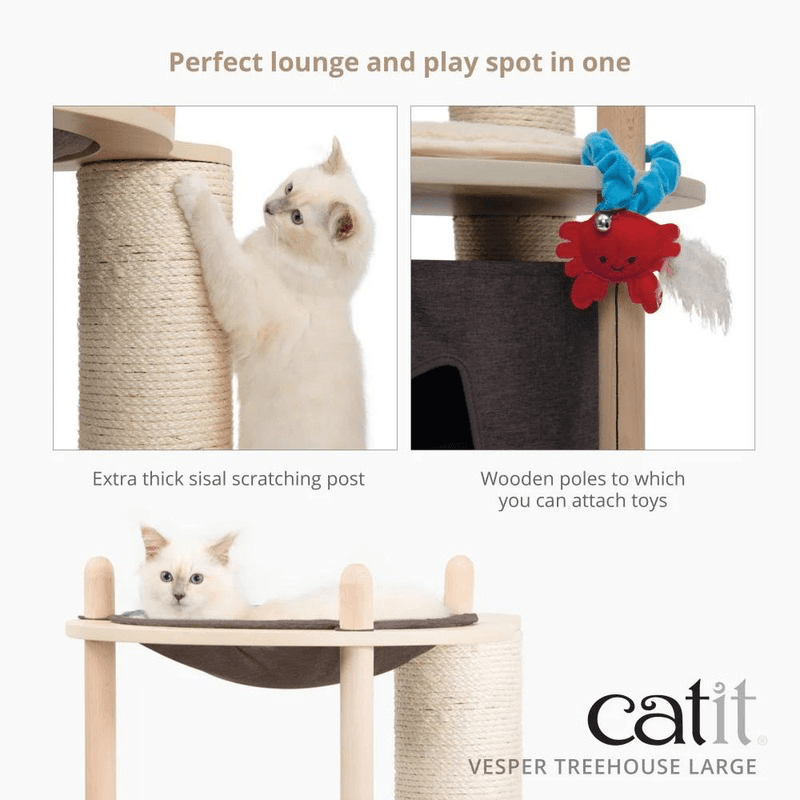 Cat Tree - Vesper Treehouse - Large - 163 cm - J & J Pet Club - Catit