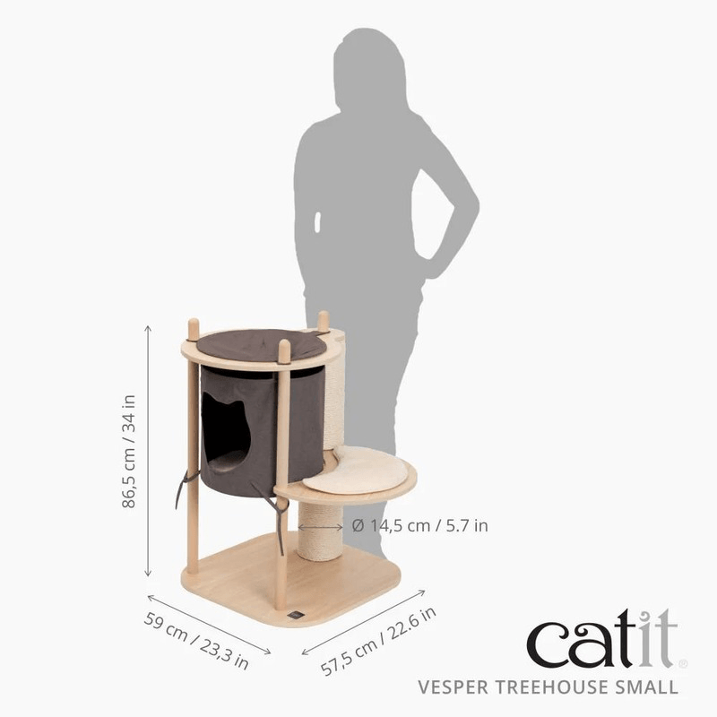 Cat Tree - Vesper Treehouse - Small - 86.5 cm - J & J Pet Club - Catit