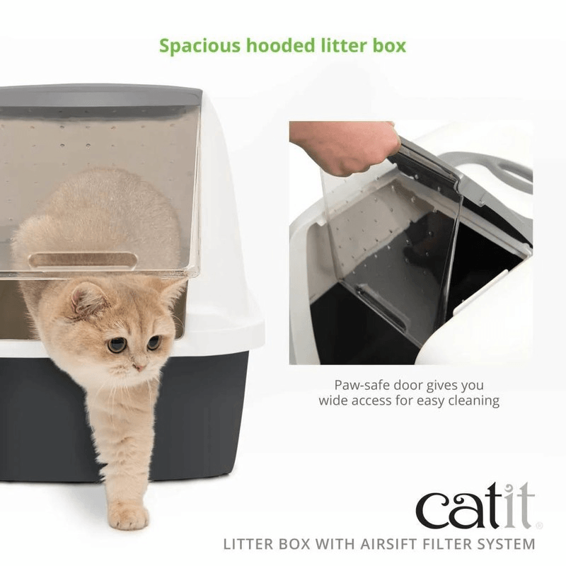 Catit Litter Box with Airsift Filter System - Jumbo - J & J Pet Club - Catit