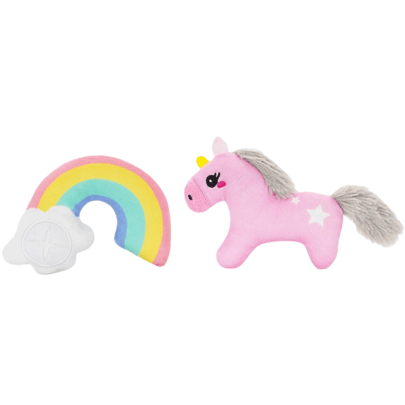 Catnip Cat Toy - Crazy Catcher - Unicorn & Rainbow - J & J Pet Club - HugSmart