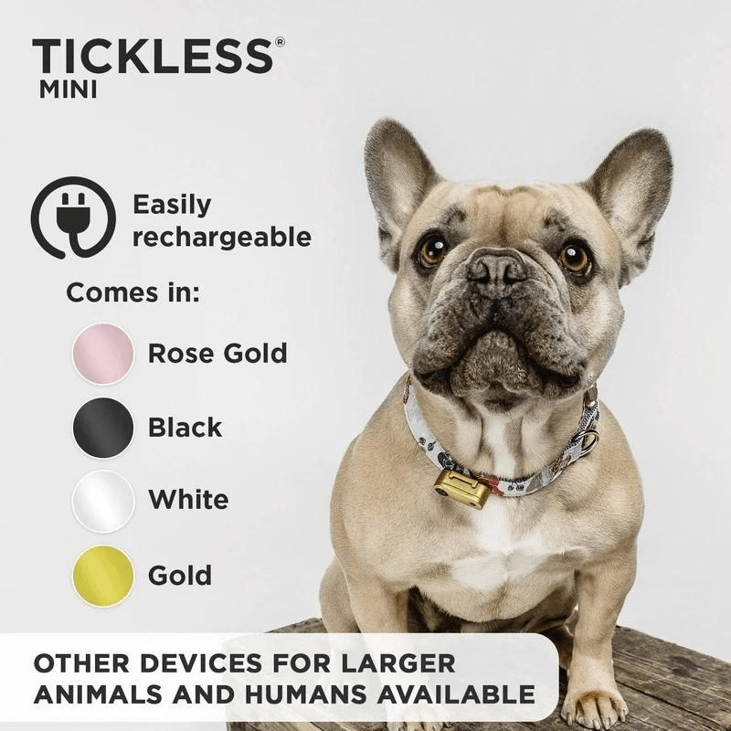 Chemical-Free, Ultrasonic Ttick and Flea Repellent, Rechargeable For Small Breed Dogs - J & J Pet Club - TICKLESS