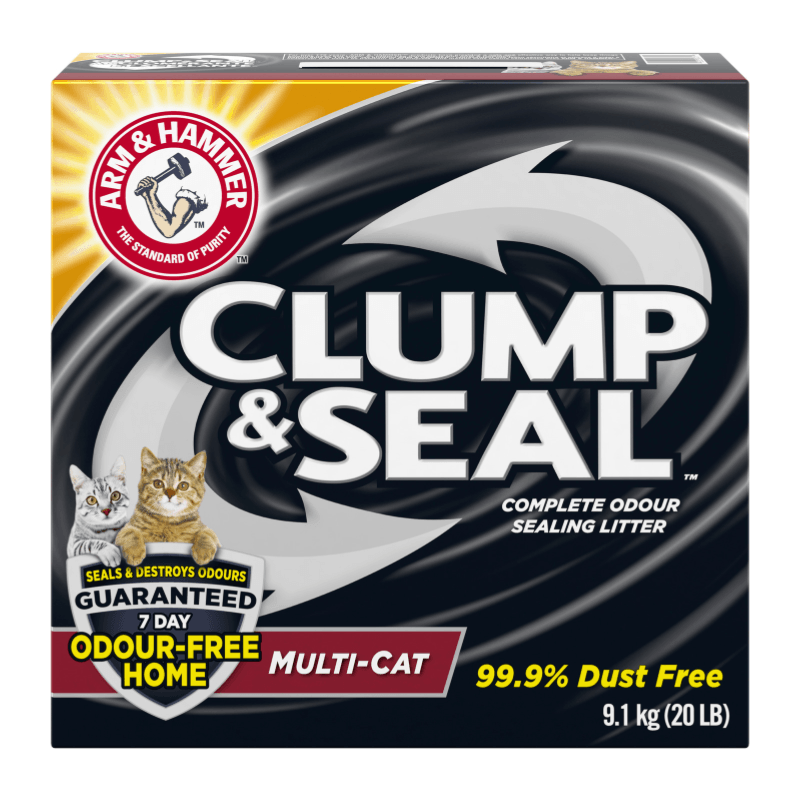 Clumping Cat Litter - CLUMP & SEAL Complete Odour Sealing, Multi-Cat - J & J Pet Club - Arm & Hammer