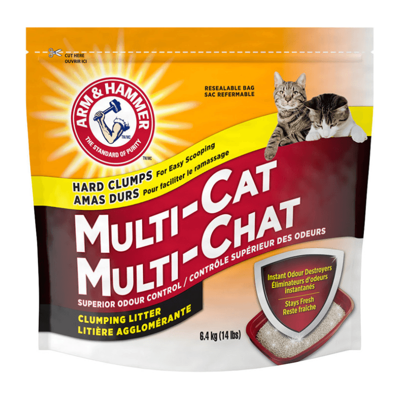 Clumping Cat Litter, MULTI-CAT Strength, Original - J & J Pet Club - Arm & Hammer