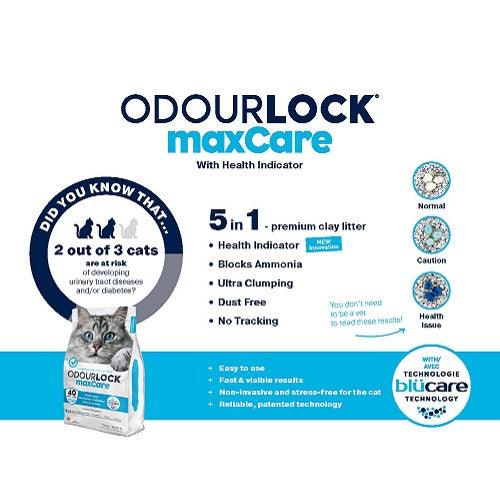 Clumping Cat Litter - Odourlock maxCare - Unscented - 12 kg - J & J Pet Club - Intersand