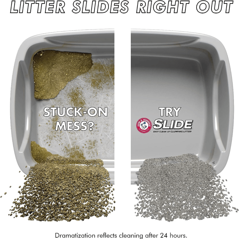 Clump and sales slide cat litter