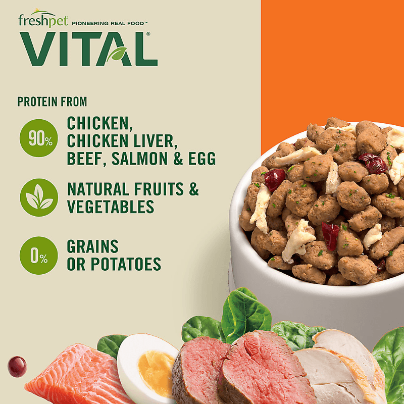 Cooked Dog Food VITAL Grain Free Chicken Beef Salmon Egg