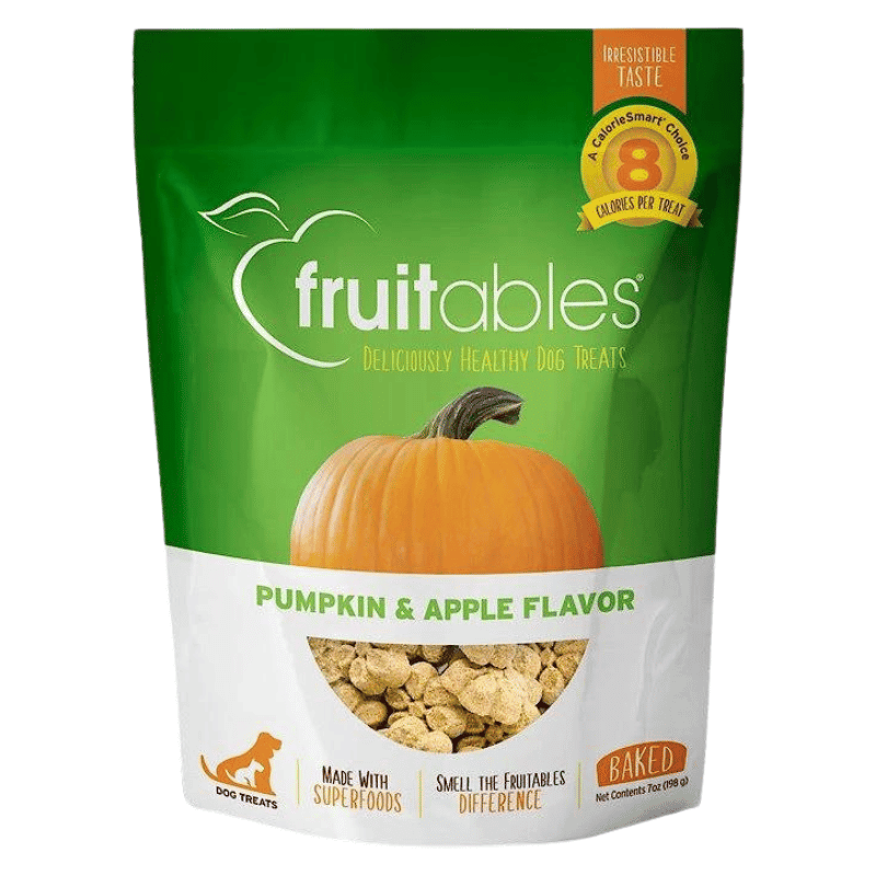 Crunchy Baked Dog Treat - Pumpkin & Apple Flavor - J & J Pet Club - Fruitables
