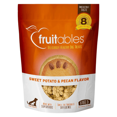 Crunchy Baked Dog Treat - Sweet Potato & Pecan Flavor - 7 oz - J & J Pet Club - Fruitables