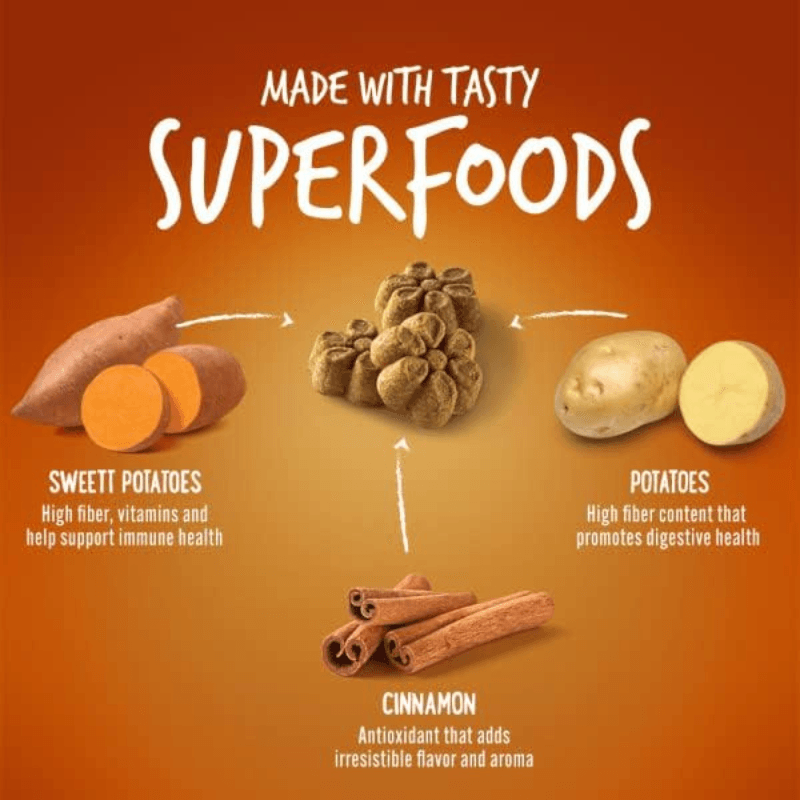 Crunchy Baked Dog Treat - Sweet Potato & Pecan Flavor - 7 oz - J & J Pet Club - Fruitables